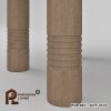 Set Meja Makan Bundar Modern Flint 6 Orang