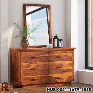 Lemari Laci Ganda 6 Laci Rustic Delaware