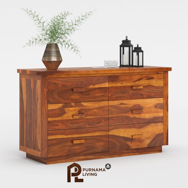 0393936_delaware-rustic-solid-wood-bedroom-6-drawer-double-dresser Lemari Laci Ganda 6 Laci Rustic Delaware