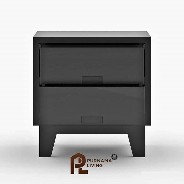 Meja Nakas 2 Laci Mocha Modern Simplicity