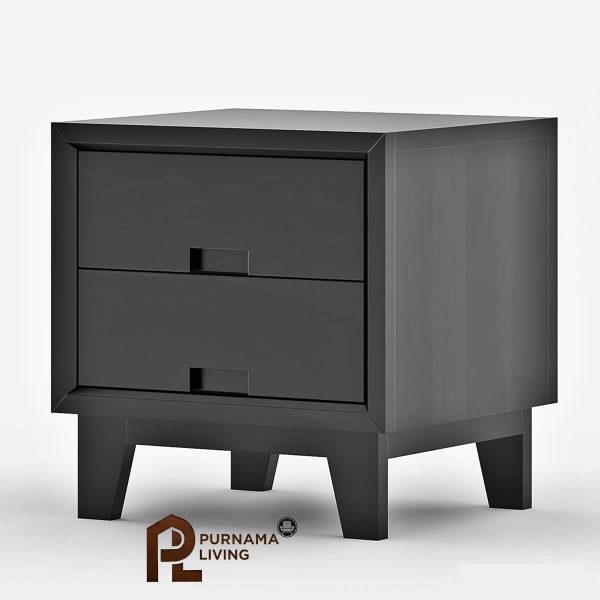 Meja Nakas 2 Laci Mocha Modern Simplicity