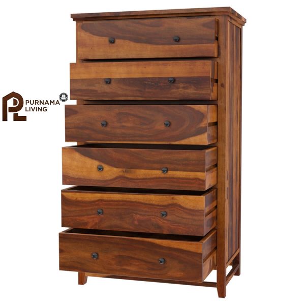0394441_mission-modern-solid-wood-6-drawer-bedroom-tall-dresser Lemari Pakaian Tinggi Bergaya Mission Modern