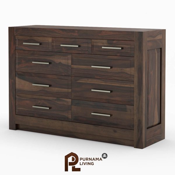 0395512_sierra-nevada-rustic-solid-wood-bedroom-9-drawers-dresser-chest Lemari Laci Kamar Tidur Gaya Sierra Nevada