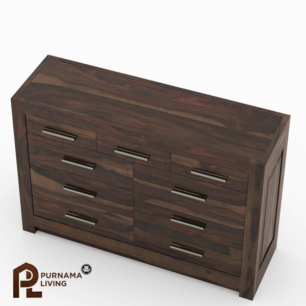 0395517_sierra-nevada-rustic-solid-wood-bedroom-9-drawers-dresser-chest Lemari Laci Kamar Tidur Gaya Sierra Nevada