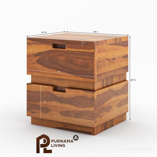 0396024_modern-simplicity-box-style-solid-wood-nightstand-with-drawers Nakas Gaya Kotak Kesederhanaan Modern