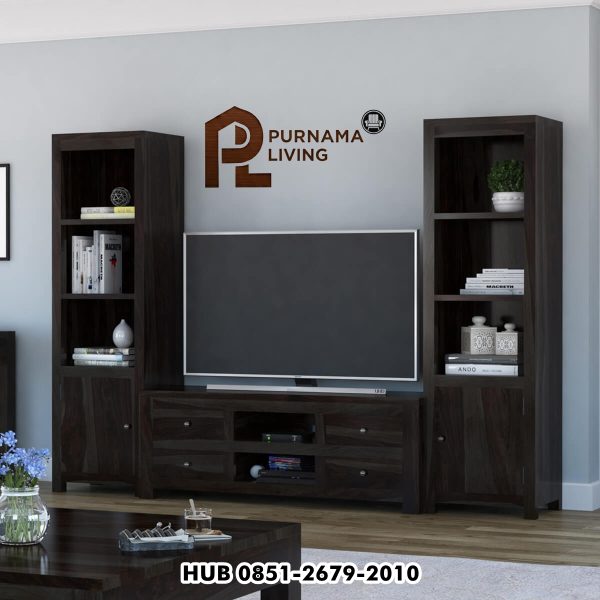 Meja TV Konsol Hiburan KontemporerModel Glencoe