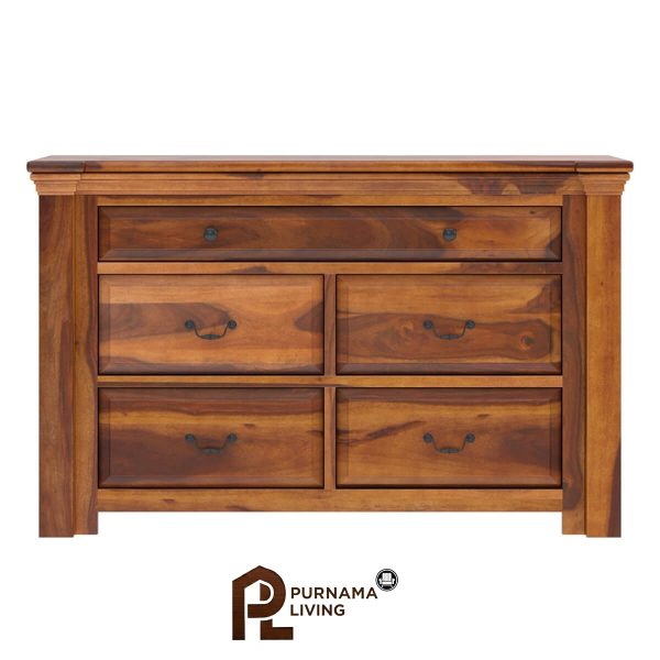 0400763_simply-tudor-rustic-solid-wood-bedroom-dresser-with-5-drawers Lemari Pakaian Kamar Tidur Bergaya Rustic Simply Tudor