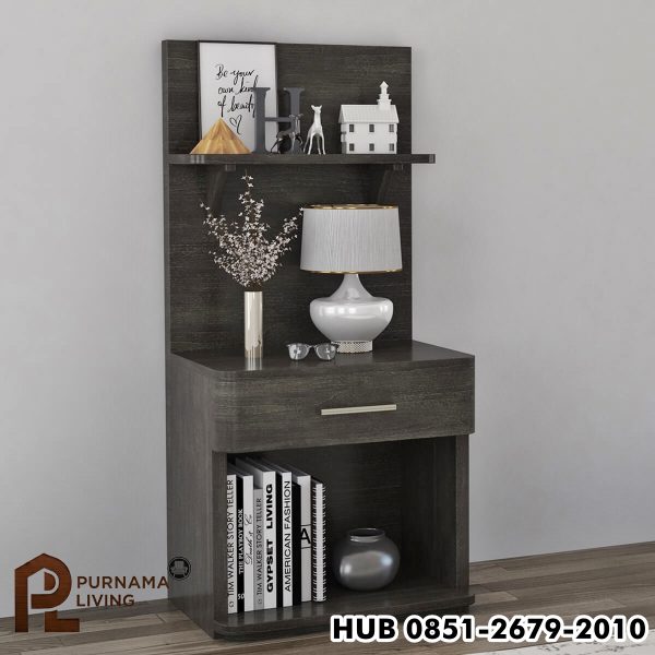 0404000_estherville-modern-charcoal-grey-wooden-bookcase-nightstand Meja Nakas/Rak Buku Abu-abu Gelap Modern Estherville