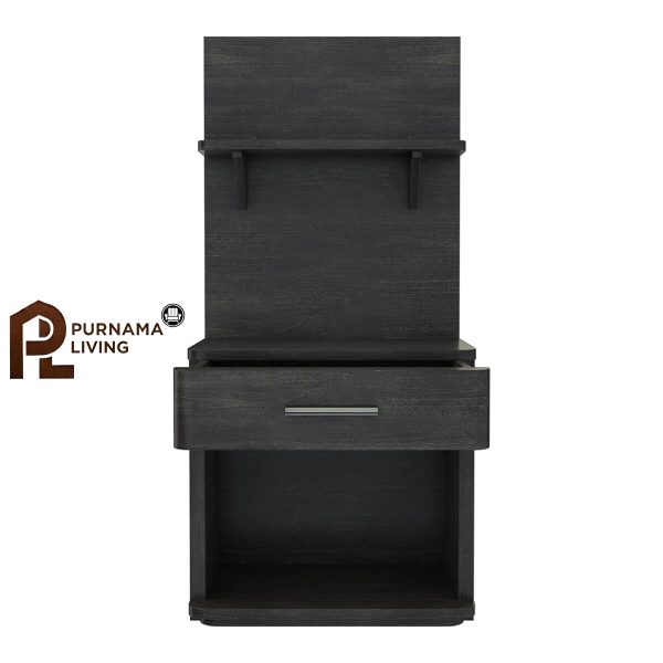 0404005_estherville-modern-charcoal-grey-wooden-bookcase-nightstand Meja Nakas/Rak Buku Abu-abu Gelap Modern Estherville