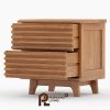 Nakas 2 Laci Model Hackney Gaya Mid-Century Modern