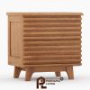 Nakas 2 Laci Model Hackney Gaya Mid-Century Modern
