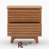 Nakas 2 Laci Model Hackney Gaya Mid-Century Modern
