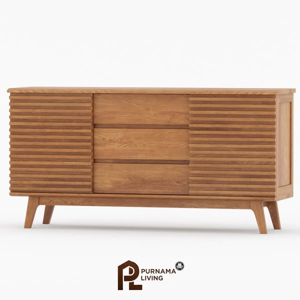 Bufet Samping Gaya Mid Century Modern Gaya Hackney