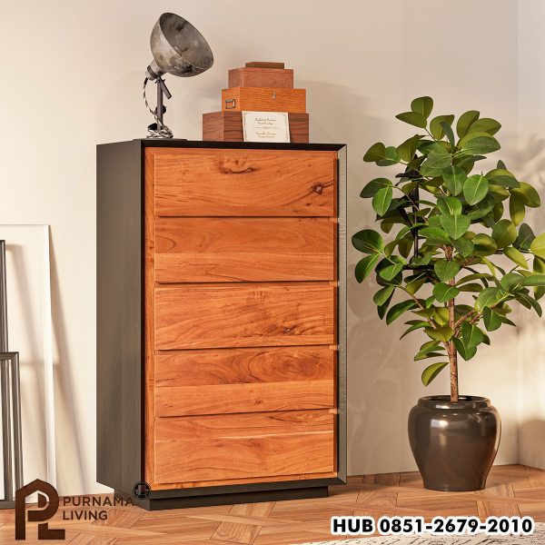 Lemari Pakaian Kamar Tidur Bergaya Modern Rustic Paradise
