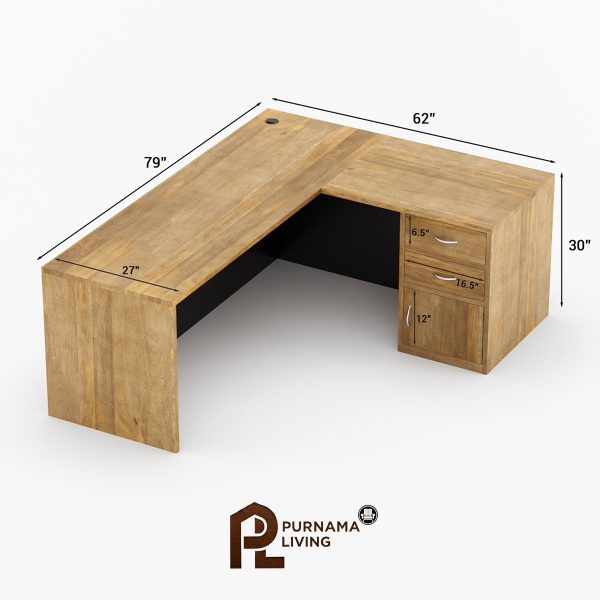 0421755_brisbane-solid-wood-home-office-l-shaped-desk-set Set Furnitur Kantor Rumah Eksekutif Modern Brisbane