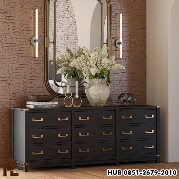 0427105_lebec-rustic-extra-long-black-9-drawer-dresser Lemari Pakaian Lebec Rustic Warna Hitam