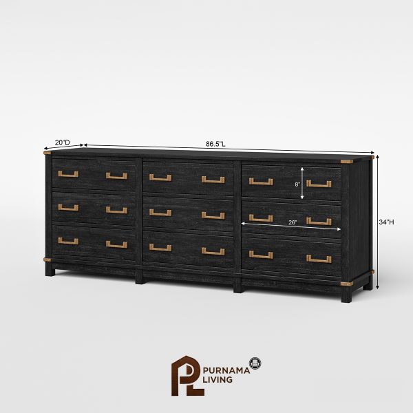 0427106_lebec-rustic-extra-long-black-9-drawer-dresser Lemari Pakaian Lebec Rustic Warna Hitam