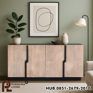 Bufet Beralur Kontemporer Porterville Minimalis