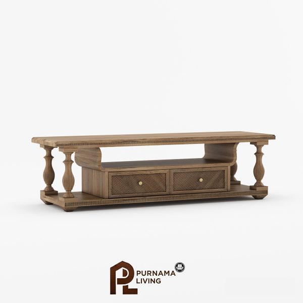 0428531_radville-neoclassical-tv-stand-with-2-fluted-drawers-70 Konsol TV dan Media Gaya Tradisional Radville
