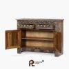 Lemari Kabinet Aksesori 2 Pintu Ukiran Berornamen Taber