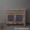 Lemari Kabinet Aksesori 2 Pintu Ukiran Berornamen Taber